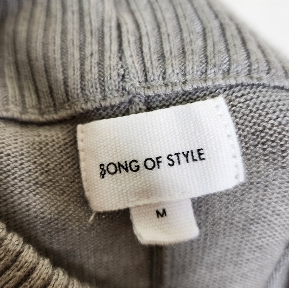 Song Of Style Gray Louisa Knit Pants M - Picture 4 of 6